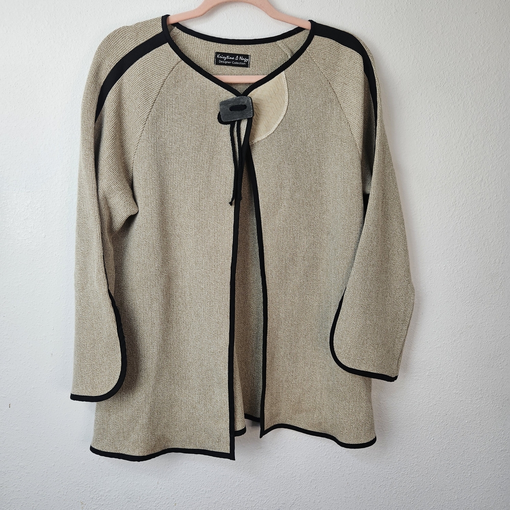Krisztina Nagy Designer Cardigan Sweater Small Cardigan Ezze Wear Asymmetrical